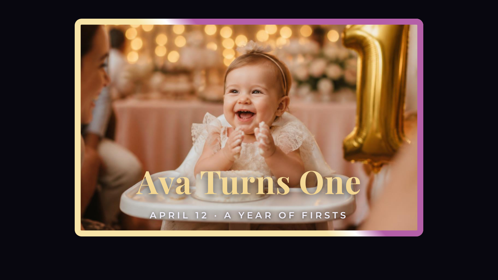 How to Add Text and Photo Borders to a Slideshow